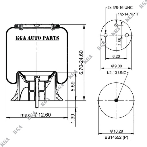 [410.P8852] 8852 Air Spring Plastic Piston