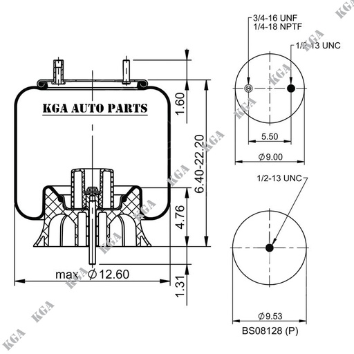 [410.P9921] 9921 Air Spring Plastic Piston