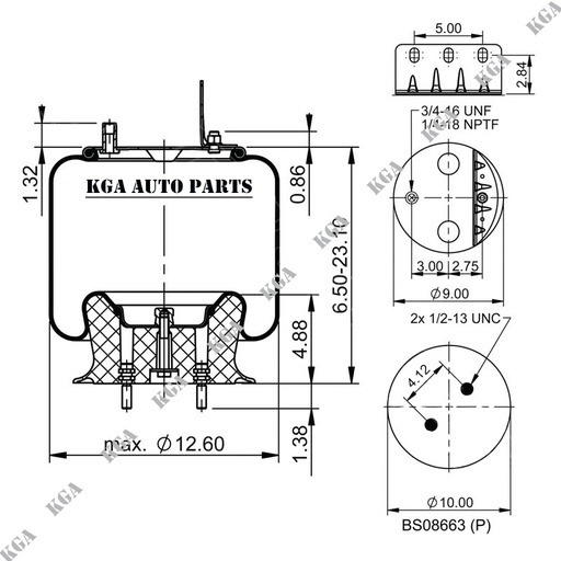 [410.P9371] 9371 Air Spring Plastic Piston