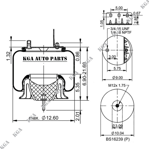 [410.P9648] 9648 Air Spring Plastic Piston